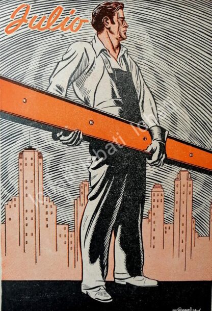 CARTEL ANTIGUO ORIGINAL DE AFICHES FUNDIDORA MONTERREY DIBUJOS DE GABRIEL VARGAS 1940 - Image 8