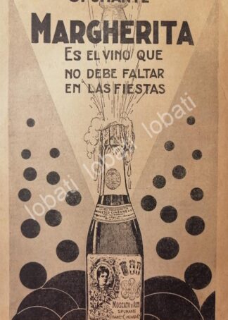 CARTEL ANTIGUO ORIGINAL DE AFICHE ART NOUVEAU VINOS CINZANO 1920s /452