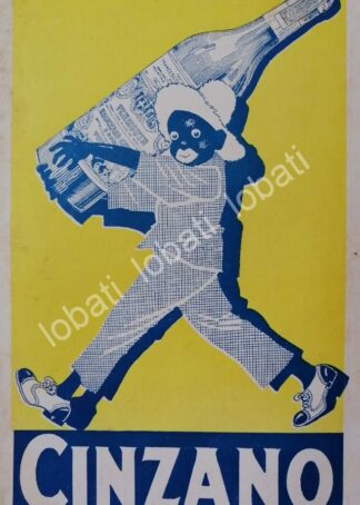 CARTEL ANTIGUO ORIGINAL DE AFICHE ART NOUVEAU VINOS CINZANO 1920s /450