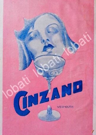 CARTEL ANTIGUO ORIGINAL DE AFICHE ART NOUVEAU VINOS CINZANO 1920s /459