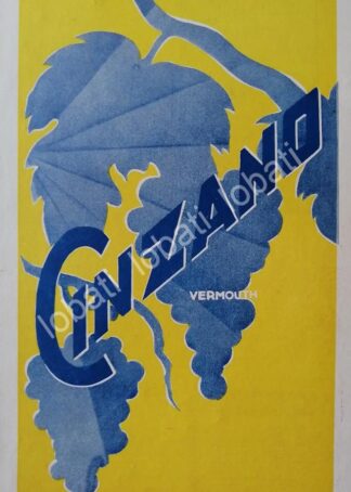 CARTEL ANTIGUO ORIGINAL DE VINOS CINZANO VERMOUTH AÑOS 20s /458