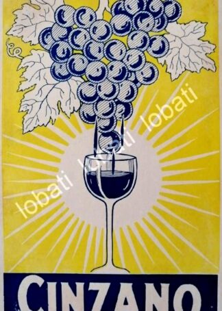 CARTEL ANTIGUO ORIGINAL DE AFICHE ART NOUVEAU VINOS CINZANO 1920s /431