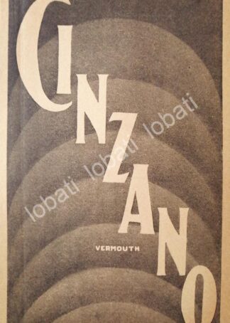 CARTEL ANTIGUO ORIGINAL DE VINOS CINZANO VERMOUTH AÑOS 20s /430