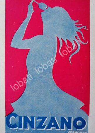 CARTEL ANTIGUO ORIGINAL DE AFICHE ART NOUVEAU VINOS CINZANO 1920s /429