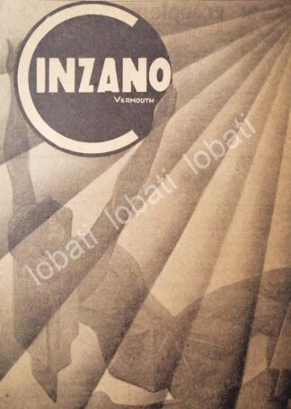 CARTEL ANTIGUO ORIGINAL DE AFICHE ART NOUVEAU VINOS CINZANO 1920s /426