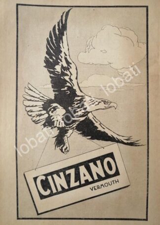 CARTEL ANTIGUO ORIGINAL DE VINOS CINZANO AÑOS 20s /421