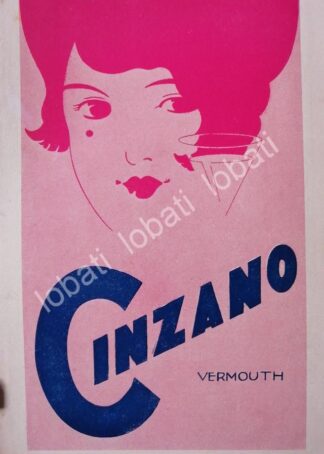 CARTEL ANTIGUO ORIGINAL DE AFICHE ART NOUVEAU VINOS CINZANO 1920s /418