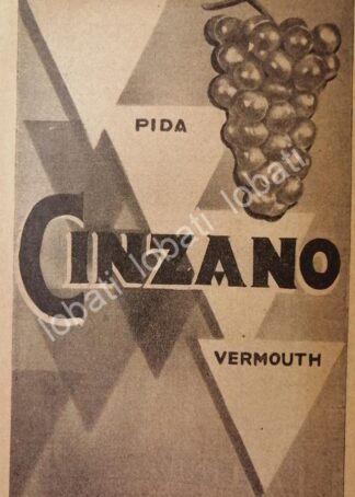CARTEL ANTIGUO ORIGINAL DE VINOS CINZANO VERMOUTH AÑOS 20s /442