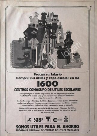 CARTEL ANTIGUO ORIGINAL DE TIENDAS CONASUPO 1981 /6