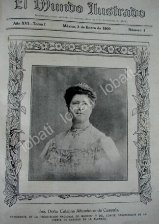 PORTADA ANTIGUA ORIGINAL  1909 CATALINA ALTAMIRANO PERES DE CASASUS / ASM