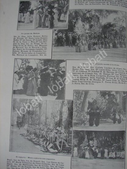 CARTEL ANTIGUO ORIGINAL DE LUZ SIERRA DE CALERO & LUISA RAIGOSA DE DIAZ EN KERMESSE 1909 /ASM - Image 2
