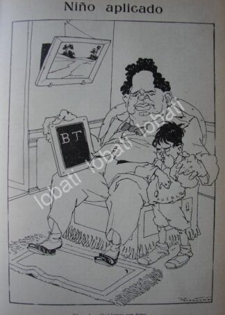 CARICATURA ANTIGUA 1914 QUERIDO MOHENO Y EL PUEBLO