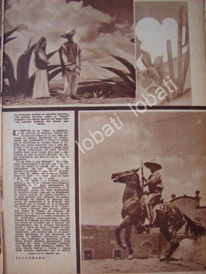 CARTEL ANTIGUO ORIGINAL DE LUGARES DE TETLAPAYAC DE EDUARDO TISSE Y GRIGORY ALEXANDROV 1932 - Image 2