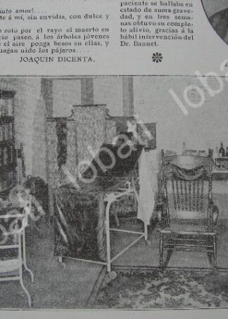 CARTEL ANTIGUO ORIGINAL DE DR. ALFONO BANUET 1909 / MEDICOS