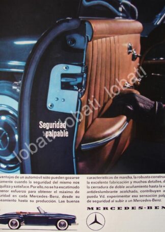 CARTEL ANTIGUO ORIGINAL DE AUTOS MERCEDES BENZ 1964 /311