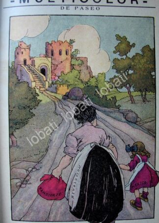 CARICATURA ANTIGUA 1914. MEXICO EN LA REVOLUCION MEXICANA