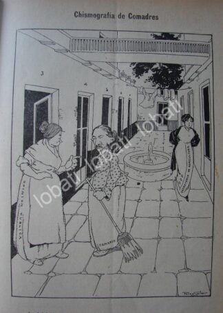 CARICATURA ANTIGUA 1914. EDUARDO TAMARIZ RIDICULIZADO / PLT