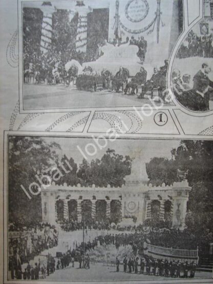 PORTADA ANTIGUA ORIGINAL  1911 HOMENAJE A JUAREZ EN LA ALAMEDA /PLT - Image 2