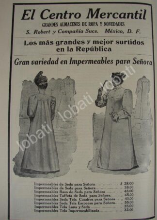 CARTEL ANTIGUO ORIGINAL DE TIENDA EL CENTRO MERCANTIL 1909 /176