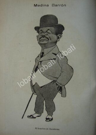 CARICATURA ANTIGUA 1914. LUIS MEDINA BARRON / PLT