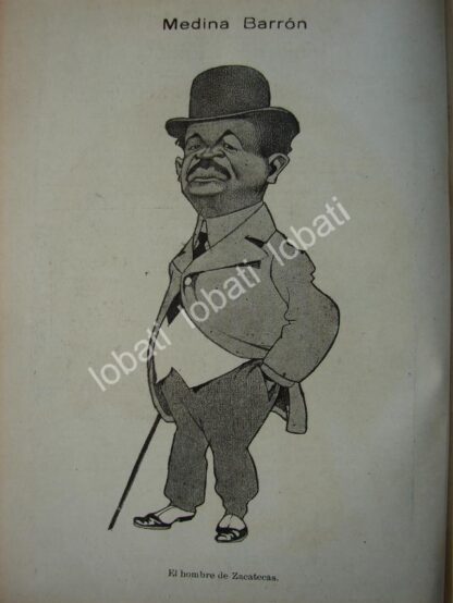 CARICATURA ANTIGUA 1914. LUIS MEDINA BARRON / PLT