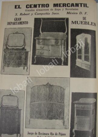 CARTEL ANTIGUO ORIGINAL DE TIENDA EL CENTRO MERCANTIL 1909 /177