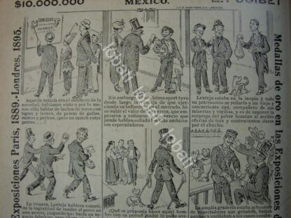 CARTEL ANTIGUO ORIGINAL DE AFICHE TIRA COMICA DE CIGARRERA EL BUEN TONO 1914 /278 - Image 2