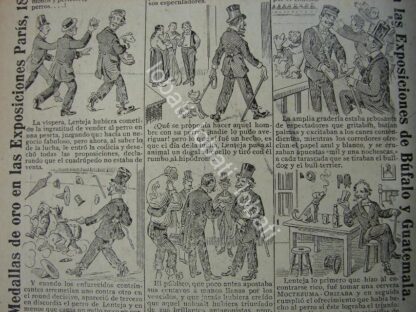 CARTEL ANTIGUO ORIGINAL DE AFICHE TIRA COMICA DE CIGARRERA EL BUEN TONO 1914 /278 - Image 3