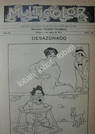 PORTADA ANTIGUA ORIGINAL  1914 QUERIDO MOHENO. POR: ATENEDORO PEREZ SOTO /305
