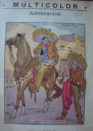CARICATURA ANTIGUA 1914. REVOLUCION MEXICANA - VISTORIANO HUERTA
