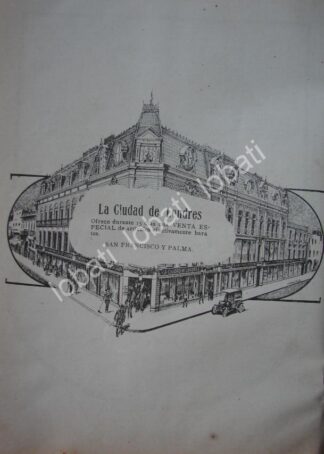 CARTEL ANTIGUO ORIGINAL DE TIENDAS, LA CIUDAD DE LONDRES 1914 / 773