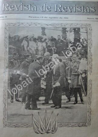 PORTADA ANTIGUA ORIGINAL  1911 LEON DE LA BARRA Y MILITARES /PLT