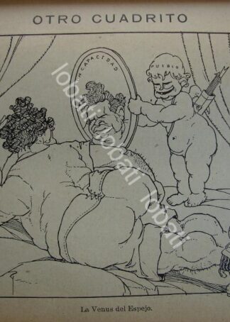 CARICATURA ANTIGUA. QUERIDO MOHENO. VENUS 1914 / PLT