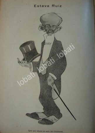 CARICATURA ANTIGUA. ROBERTO ESTEVA RUIZ 1914 / PLT