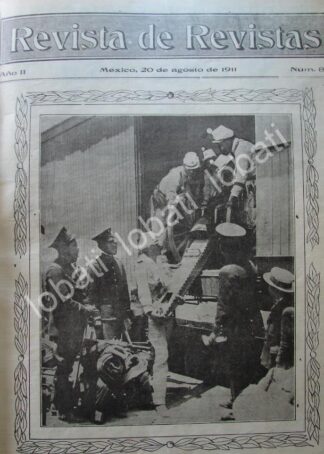 PORTADA ANTIGUA ORIGINAL  1911 SOLDADOS SUBEN ARTILLERIA /RVM