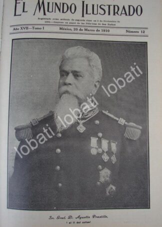 PORTADA ANTIGUA ORIGINAL  1910 MUERTE EL GENERAL. AGUSTIN PRADILLO /MLT /PLT