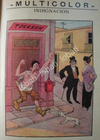 CARICATURA ANTIGUA. 1914. PANCHO VILLA Y LA TOMA DE TORREON