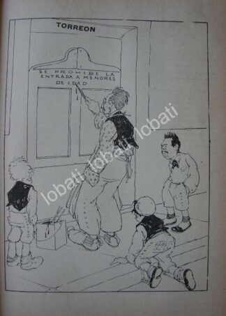 CARICATURA ANTIGUA 1914 PANCHO VILLA Y LA TOMA DE TORREON Vs. GENERAL VELASCO