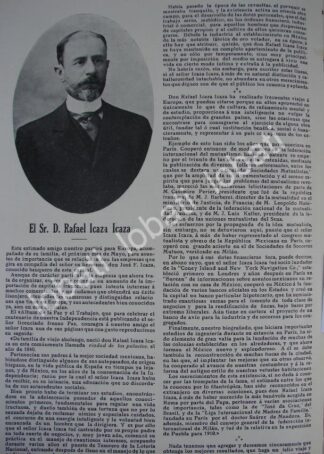 CARTEL ANTIGUO ORIGINAL DE RAFAEL ICAZA ICAZA 1910 / ASM