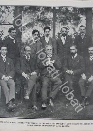 CARTEL ANTIGUO ORIGINAL DE EMILIE BENARD, COMITE CONSTRUCCION DE PALACIO LEGISLATIVO 1910 / PLT