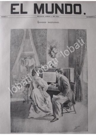 PORTADA ANTIGUA ORIGINAL  1897 LECCION DE CANTO,. DIBUJO DE CARLOS ALCALDE