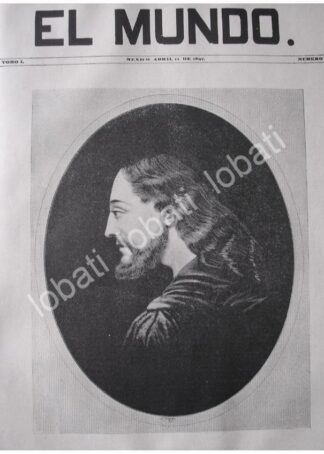 PORTADA ANTIGUA ORIGINAL  1897 EL VERDADERO ROSTRO DE JESUCRISTO /RLG