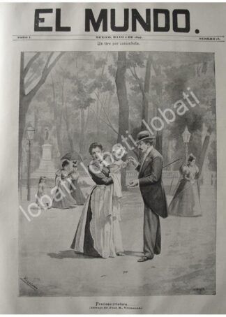 PORTADA ANTIGUA ORIGINAL  1897 ALAMEDA DE CDMX, POR: DE JOSE MARIA VILLASANA