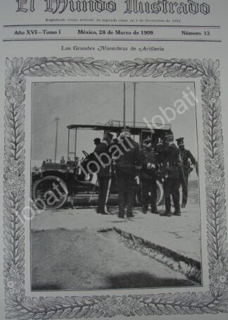 PORTADA ANTIGUA ORIGINAL  1909 SECRETARIO DE GUERRA Y OFICIALES
