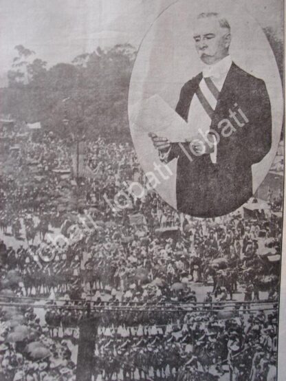 PORTADA ANTIGUA ORIGINAL  1911 EL PRESIDENTE Y DESFILE MILITAR AV. JUAREZ - Image 2