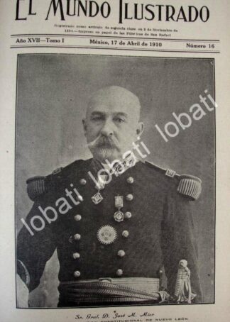 PORTADA ANTIGUA ORIGINAL  1910 JOSE MIER SANTOS ELECTO GOBERNADOR. NUEVO LEON/ MLT /PLT