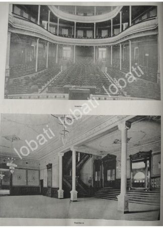 GRABADO ANTIGUO 1897 INAUGURAN EL TEATRO CALDERON ZACATECAS/117