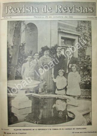 PORTADA ANTIGUA ORIGINAL  1911 FRANCISCO LEON DE LA BARRA & FAMILIA / PLT