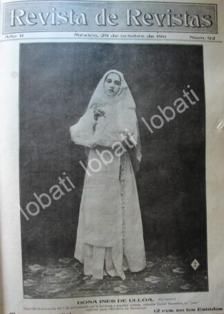 PORTADA ANTIGUA ORIGINAL  1911 LA ACTRIZ TIPLE. ISABEL SAAVEDRA /FEP