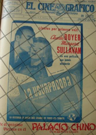 CARTEL ANTIGUO ORIGINAL PELICULA. LA USURPADORA (BACK STREET) 144